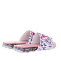 Chinelo sandalia Slide Infantil Com Luz Led Rosa Borboleta Menina - Pemania