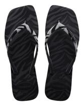 Chinelo Sandália Slim Square Havaianas Onça Velvet Oncinha ORIGINAL Quadrada Chinelo Sandália Slim Square Havaianas Onça Velvet Oncinha ORIGINAL Quadrada