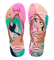 Chinelo Sandalias Havaianas Kids Slim Princess, Havaianas Original, criança-unissex Linha 2023 Nova