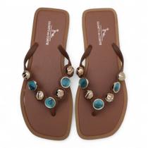 Chinelo Sapato da Corte Flat Pedraria