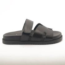Chinelo Sapato da Corte H tiras autocolantes Couro