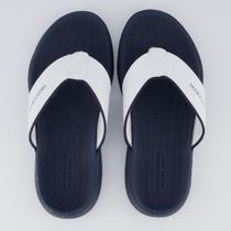Chinelo Skechers Go Consistent Marinho e Branco Chinelo Skechers Go Consistent Marinho e Branco