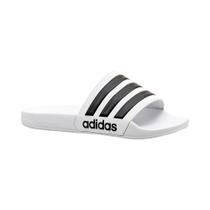 Chinelo Slide Adilette Shower Branco e Preto Adidas Chinelo Slide Adilette Shower Branco e Preto Adidas