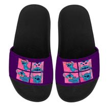 Chinelo Slide Adulto e Infantil Desenho Kids Confortável Estampado Leve 4 Stitch