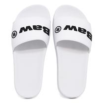 Chinelo Slide Baw Masculino Confortável Encaixe Pressão Borracha Tecido