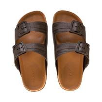 Chinelo Slide Bege e Marrom Milão II Cartago Chinelo Slide Bege e Marrom Milão II Cartago
