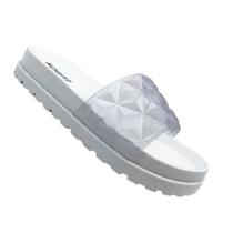 Chinelo Slide Branco e Transparente - SCHUTZ - Casual 37 Chinelo Slide Branco e Transparente - SCHUTZ - Casual 37