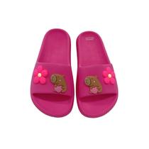 Chinelo Slide Capivara Coração Menina Juvenil Leve Dia a Dia