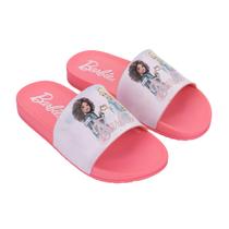 Chinelo Slide De Menina Infantil Barbie Mania Grendene Kids Cor:Rosa ClaroTamanho:31