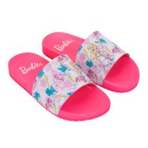Chinelo Slide De Menina Infantil Barbie Mania Grendene Kids Cor:Rosa ClaroTamanho:31