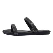 Chinelo slide eloisa carre strass feminino 661914461