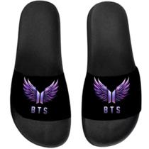Chinelo Slide Feminino Bts Bangtan Boys Sandalia Conforto Leve