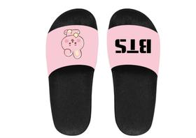 Chinelo slide feminino bts bangtan sandalia Chinelo slide feminino bts bangtan sandalia
