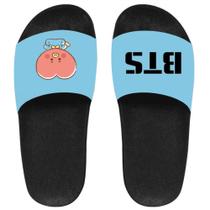 Chinelo slide feminino bts bangtan sandalia