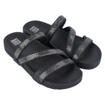 Chinelo Slide Feminino Com Strass Zaxy Glow 19017 Chinelo Slide Feminino Com Strass Zaxy Glow 19017