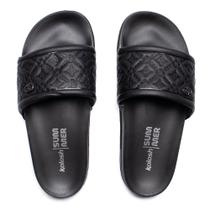 Chinelo Slide Feminino Kolosh Texturizado Preto