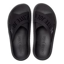 Chinelo Slide Feminino Petite Jolie Smash Preto Chinelo Slide Feminino Petite Jolie Smash Preto