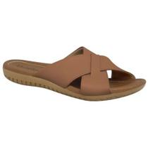 Chinelo Slide Feminino Plataforma Camel Usaflex R1853-052