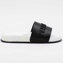 Chinelo Slide Feminino Puff Preto Branco Petite Jolie PJ7132 Chinelo Slide Feminino Puff Preto Branco Petite Jolie PJ7132