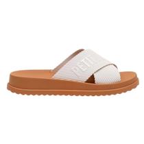 Chinelo Slide Feminino Smash White Doce de Leite Petite Jolie PJ6812II Chinelo Slide Feminino Smash White Doce de Leite Petite Jolie PJ6812II
