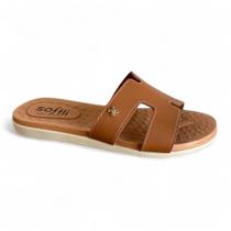 Chinelo Slide Feminino Softli Napa Roots Confortável