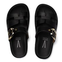 Chinelo Slide Feminino Vizzano Flatform Tratorado Preto Chinelo Slide Feminino Vizzano Flatform Tratorado Preto