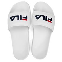 Chinelo Slide Fila Drifter Basic - Branco e Vermelho Chinelo Slide Fila Drifter Basic - Branco e Vermelho