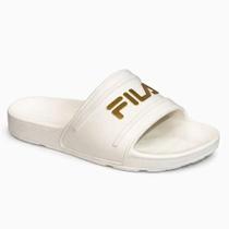 CHINELO SLIDE FILA GARDENIA GOLDEN F01SD00010 6151 Cor:GARDENIA-GOLDENTAMANHO:35