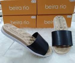 Chinelo Slide Flat Beira Rio Ultraconforto Preto 8360.303
