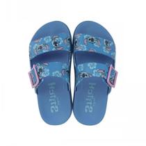Chinelo Slide Grendene Kids Personagem Stitch Azul