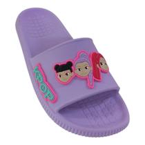 Chinelo Slide Guerreiras do KPop Infantil Leve Desenho Animado 27 ao 40
