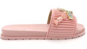 Chinelo Slide Infantil Feminino C/ Pins Molekinha