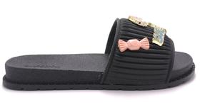 Chinelo Slide Infantil Feminino C/ Pins Molekinha