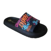 Chinelo Slide Infantil Hiperflex Preto/Meia HF-03XIN