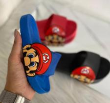 Chinelo Slide Infantil Mario Boss Leve e Confortável