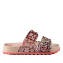 Chinelo Slide Infantil Menina Grendene 22899 Bege Rosa Chinelo Slide Infantil Menina Grendene 22899 Bege Rosa