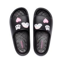 Chinelo Slide Infantil Molekinha Aplicações Eva Preto Chinelo Slide Infantil Molekinha Aplicações Eva Preto