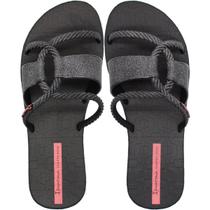 Chinelo Slide Ipanema Diversa Sempre Nova Corda Brilhante Feminina