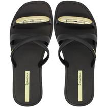 Chinelo Slide Ipanema Metal Chic Tiras Cruzadas Feminino Chinelo Slide Ipanema Metal Chic Tiras Cruzadas Feminino