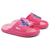 Chinelo Slide Leve Bicolor Infantil Stitch Menina Menino Kids Confort Chinelo Slide Leve Bicolor Infantil Stitch Menina Menino Kids Confort