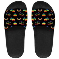 Chinelo slide lgbt unissex sandalia arco iris - R&A STORE OUTLET