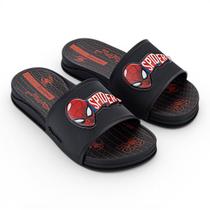 Chinelo Slide Marvel Spider Ipanema Kids Original Conforto - Preto