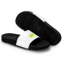 Chinelo Slide Masculino Casual Personalizado Coroa Verde Chinelo Slide Masculino Casual Personalizado Coroa Verde