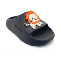 Chinelo Slide Masculino Criança Leão Bebê Lindo Leve Calce Fácil Chinelo Slide Masculino Criança Leão Bebê Lindo Leve Calce Fácil