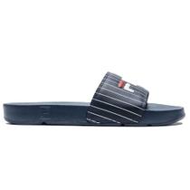 Chinelo Slide Masculino Drifter Basic Marinho Branco Fila 11A017X-525 Chinelo Slide Masculino Drifter Basic Marinho Branco Fila 11A017X-525