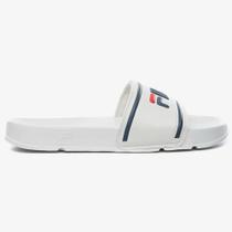 Chinelo Slide Masculino Drifter Stripes Branco Marinho Fila F01SD00007-156