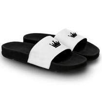 Chinelo Slide Masculino Personalizado Coroa Preta Chinelo Slide Masculino Personalizado Coroa Preta
