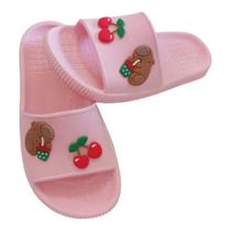 Chinelo Slide MAX Capivara Cereja Menina Infantil Leve Confortável