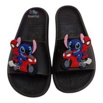 Chinelo Slide Max Stitch Homem Aranha Moto Divertido Leve