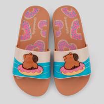 Chinelo Slide Menina Grendene Kids Capivara 23454 Chinelo Slide Menina Grendene Kids Capivara 23454